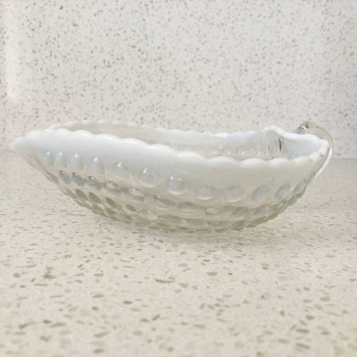 画像5: アンカーホッキング　ムーンストーン　ハンドル付ハート型ボンボン・ボウル　1941〜1946年