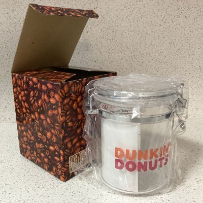 画像1: ダンキンドーナツ　コーヒー・キャニスター(プラスチック）新品箱入未開封