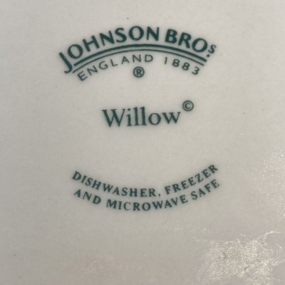 画像3: 新品タグ付　ジョンソンブラザーズ　ブルーウィロー　ディナープレート（27.5cm） made in England