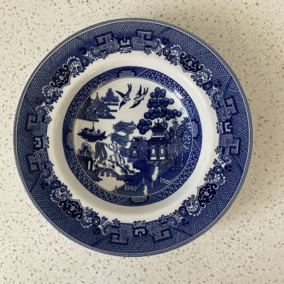 画像3: 新品　ジョンソンブラザーズ　ブルーウィロー　リム付スープボウル（21.5cm） made in England