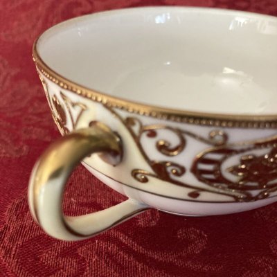 画像10: 里帰りオールドノリタケ　1918〜1941年　175クリスマスボール　 金彩カップ＆ソーサー