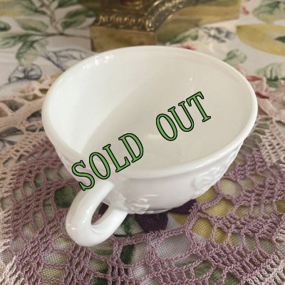 画像3: sold インディアナグラス ミルクグラス ハーベストグレープ ティーカップ 