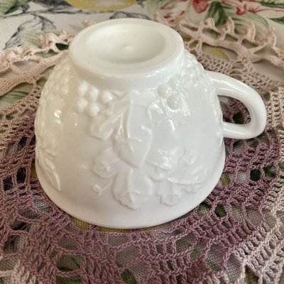 画像12: インディアナグラス　ミルクグラス　ハーベストグレープ　カップ &ソーサー 