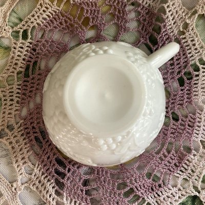 画像13: インディアナグラス　ミルクグラス　ハーベストグレープ　カップ &ソーサー 