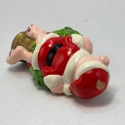 画像6: ビンテージ　UAC 陶器製クリスマスリースを抱くピンクパンサー・オーナメント 難あり