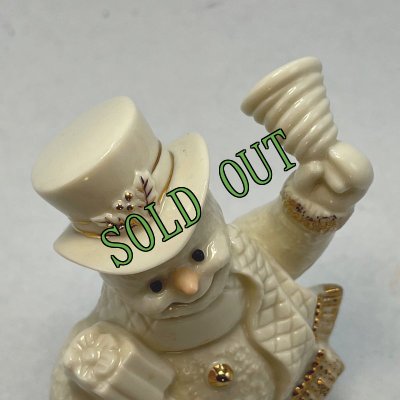 画像5: sold ＊レノックス　アイボリー＆ゴールドトリム　スノーマン/雪だるま君