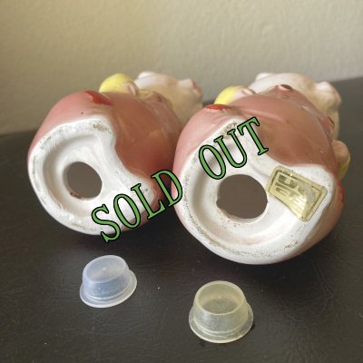 画像7: sold ビンテージ・ピギー・ソルト＆ペッパー　シェイカーセット