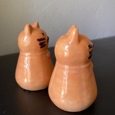 画像5: オレンジ猫　ソルト＆ペッパー　シェイカーセット