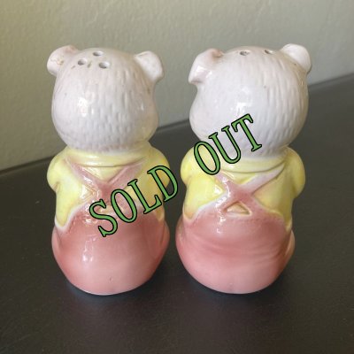 画像4: sold ビンテージ・ピギー・ソルト＆ペッパー　シェイカーセット