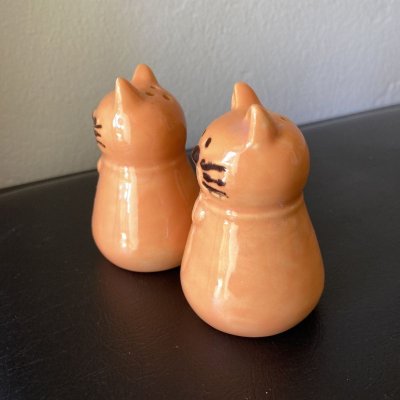 画像2: オレンジ猫　ソルト＆ペッパー　シェイカーセット