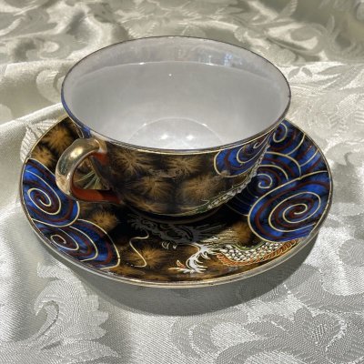 画像8: 里帰りオールドジャパン　KP印（四日市KIEJIRI）　手描きドラゴン・トリオ4組12ピースセット