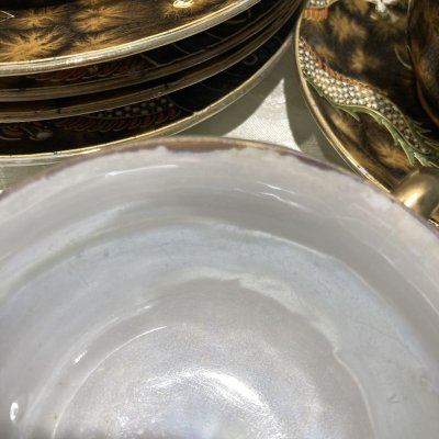 画像18: 里帰りオールドジャパン　KP印（四日市KIEJIRI）　手描きドラゴン・トリオ4組12ピースセット