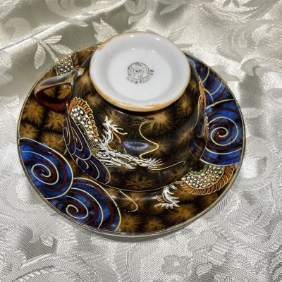 画像10: 里帰りオールドジャパン　KP印（四日市KIEJIRI）　手描きドラゴン・トリオ4組12ピースセット