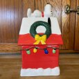 画像3: クリスマス スヌーピーハウス・クッキージャー陶器製