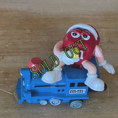 画像1: ＊　M&M'sクリスマス・オーナメント　青い汽車 2005