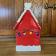 画像4: クリスマス スヌーピーハウス・クッキージャー陶器製