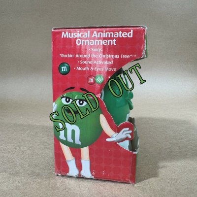 画像2: sold ＊　新品 M&M's グリーン音付き・ライト付き オーナメント 2007年