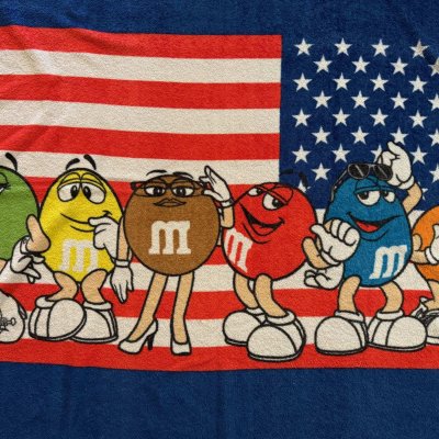 画像4: ＊　M&M's 星条旗・ブランケット(レア）　2013年