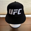 ＊　MEN UFC Reebok ロゴ・キャップ 黒 サイズ-S/M