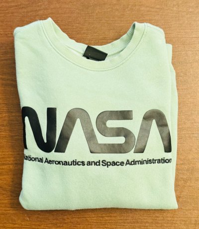 画像3: ＊　WOMEN H&M NASA スウェットシャツ　グリーン　サイズ-S