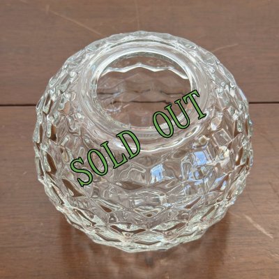 画像1: sold ＊　フォストリア アメリカンカットグラス 円形フェアリーライト