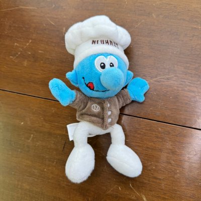 画像1: ＊　neuhaus チョコレート工場で働くスマーフ　ぬいぐるみ人形 2019