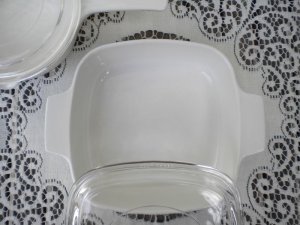 画像3: コーニングウエア スパイスオブライフ エシャーロット(1972年-1987年） 超耐熱ガラス食器パイロセラム スキレット／ソースパン１リットルガラス蓋付 (3)