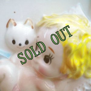 画像4: sold ベビープランター　アルファベットブロック　ベビーとネコちゃん (4)