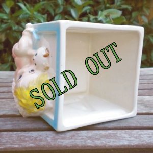 画像5: sold ベビープランター　アルファベットブロック　ベビーとネコちゃん (5)