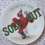 画像: sold Norman Rockwell, Christmas Plate, 1989 Jolly Old St. Nick