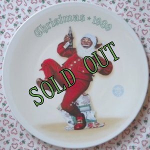 画像1: sold Norman Rockwell, Christmas Plate, 1989 Jolly Old St. Nick (1)