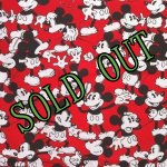 画像: sold ディズニー　ミッキーマウス ツインサイズ　フラットシーツ