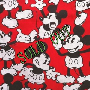 画像2: sold ディズニー　ミッキーマウス ツインサイズ　フラットシーツ (2)