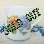 画像: sold コーニング　サマーブラッシュ・パンジー マグ　