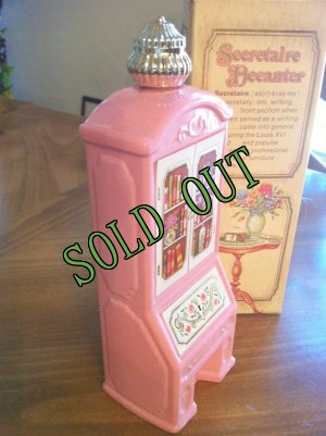 画像2: sold Avon, Pink Glass, Seeretaire Decanter, Brocade (5 fl.oz) with Box with Box (2)