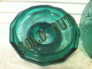 画像5: sold Indiana Glass, Tiara Sandwich Spruce Green, Canister Jar　 (5)