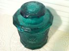 画像: sold Indiana Glass, Tiara Sandwich Spruce Green, Canister Jar　