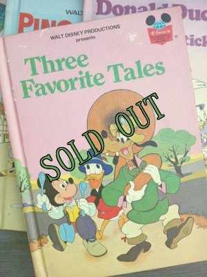 画像1: sold 洋書　ディズニー絵本　お気に入りのお話３つ　1975年作 ハードカバー　ランダムハウス（ニューヨーク）刊 (1)