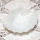 画像: ＊AnchorHocking FireKing, Milk Glass SeaShell Candy Tray