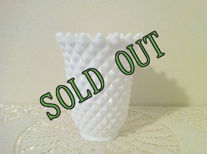 画像1: sold インペリアルグラス ホブネイル 花瓶 (1)