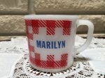 画像: ＊Westfield, Milk Glass Name Mug / Marilyn