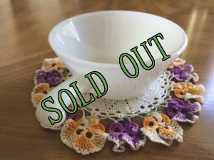 画像3: sold アンカーホッキング ミルクグラス フレンチ（ワンハンドル）キャセロール (3)