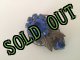 画像: sold Vintage Blue Rhinestone Fur Clip