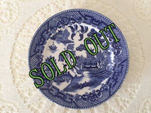 画像1: sold オールドジャパン　ブルーウィロー　ブレッド&バター皿 (1)