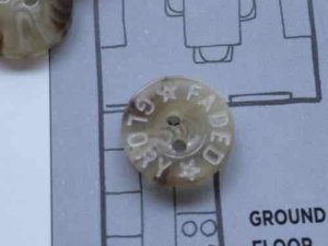 画像2: NEW Vintage Button GLORY GADED (L) 47pc (2)
