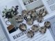 画像: NEW Vintage Button Marble 11pc