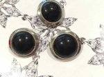 画像: NEW Button Silver Trim & Black 3pc