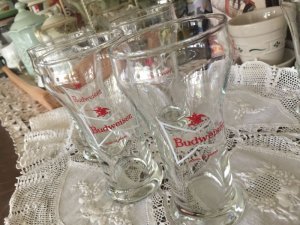 画像3: ＊Budweiser King of Beers white ribbon Glass (3)