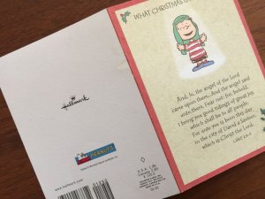 画像3: スヌーピーと仲間たち　ビンテージ未使用クリスマス・カード (3)