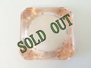 画像1: sold ビンテージ　灰皿　ピンク・ディプレッショングラス (1)